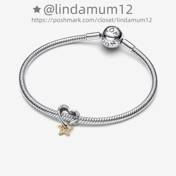 Pandora Lucky Star & Heart Charm - Picture 3 of 6